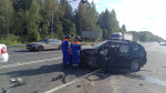 В тройном ДТП в Тосненском районе пострадали двое