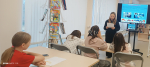 «Мир профессий» – познавательный час для детей поселка Ушаки провела М.Л. Орлова, заведующая Тосненской сельской библиотекой.